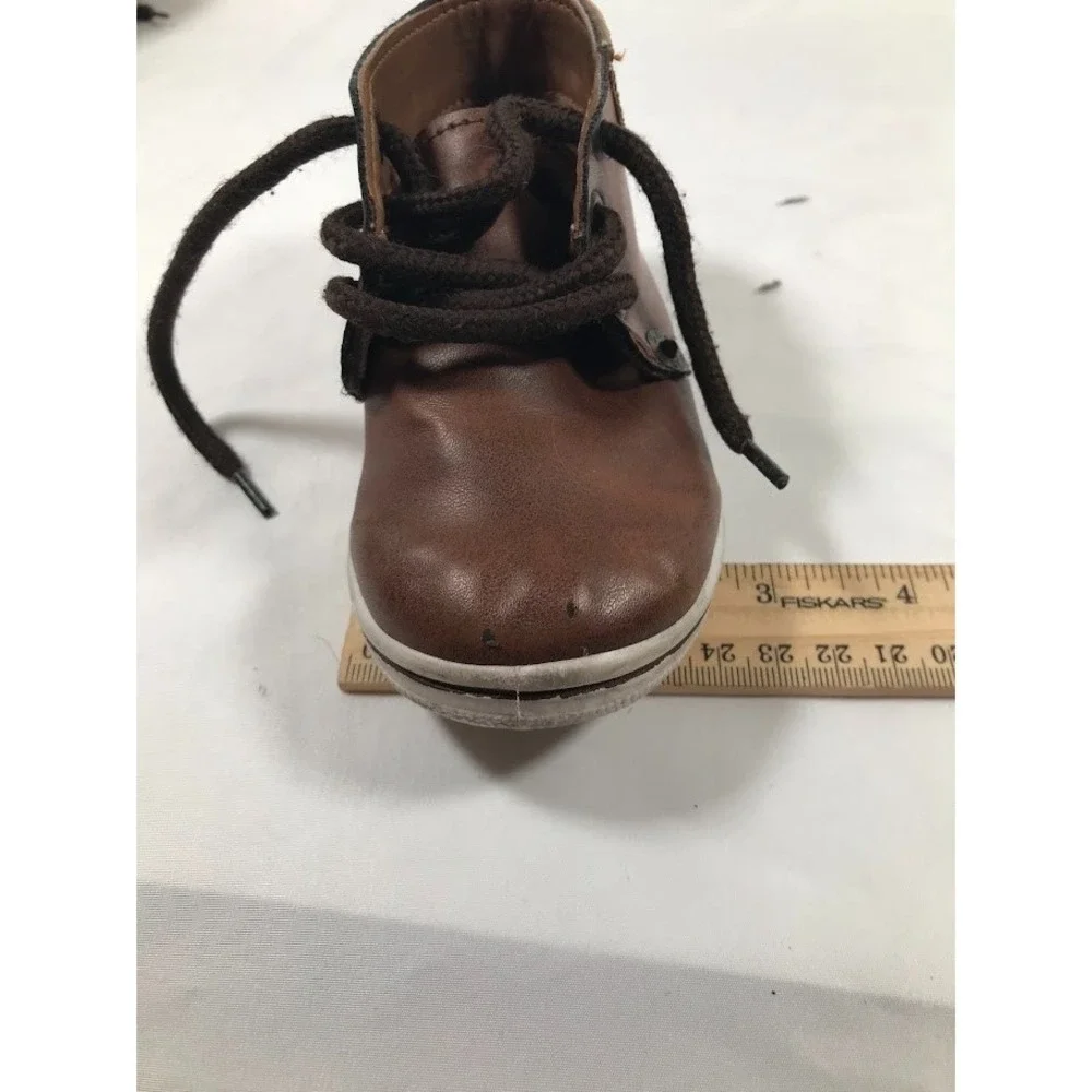 Levis Toddler Boy‎ Booties Brown Low Top Lace-Up 14cm Size US 5 SEE PICTURES